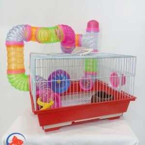 Hábitat Mediano con Tubería para Hámster